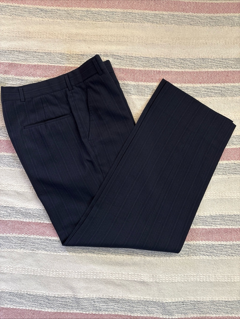 Christian Dior Monsieur Vintage Pinstripes Dress Pants - Small